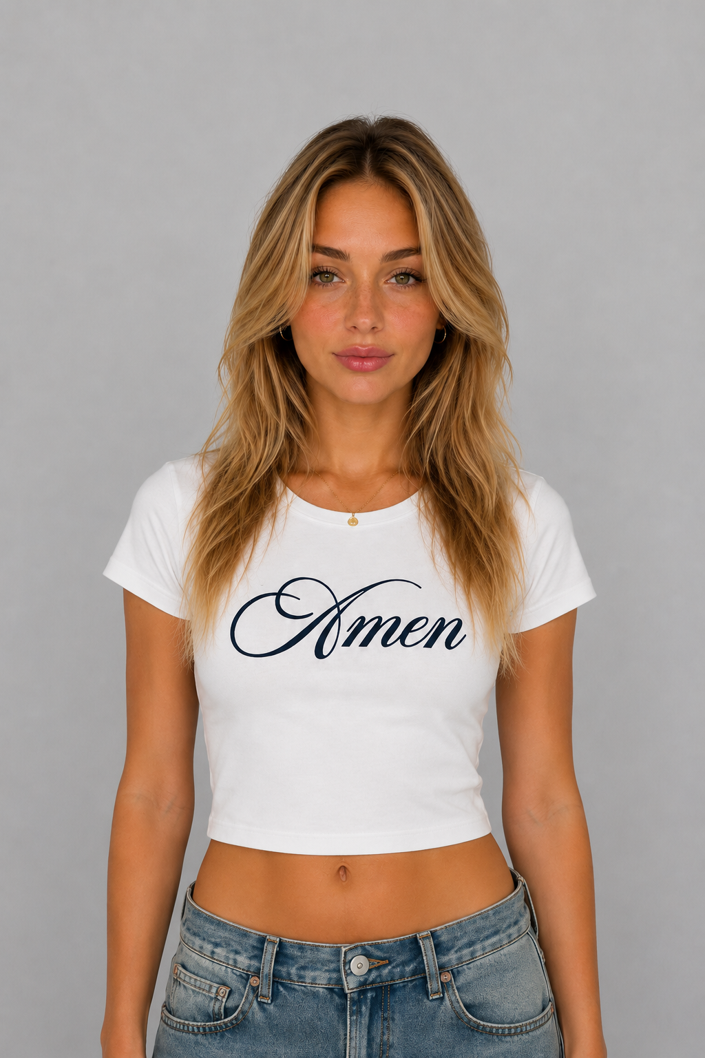 Amen Cropped Tee