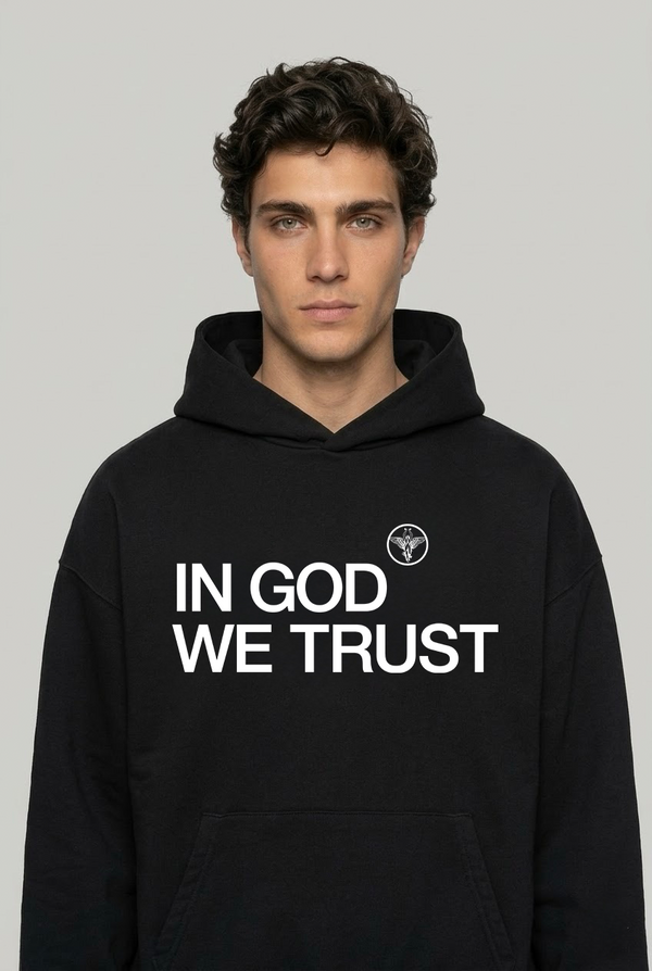 In God we trust Heavyweight Hoodie – Hover