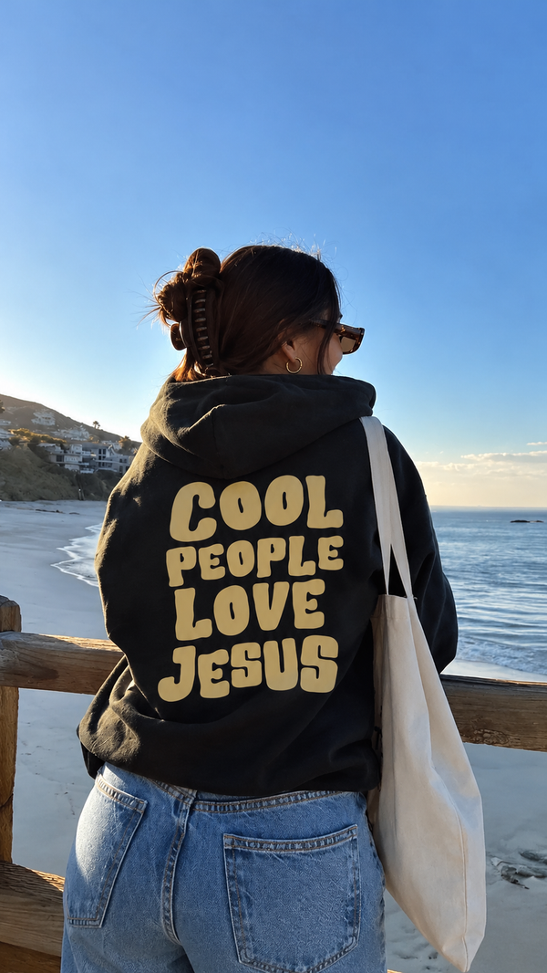COOL PEOPLE LOVE JESUS HEAVYWEIGHT HOODIE
