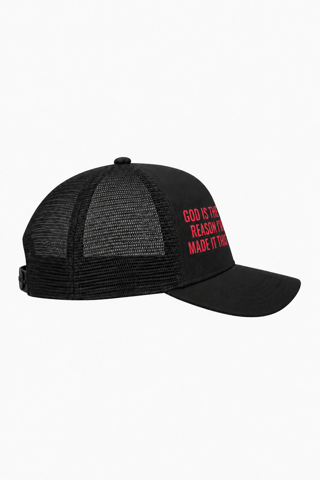 God Is The Only Reason I've Made It This Far Cap – Christian Trucker Cap by SentByHeaven, image 5