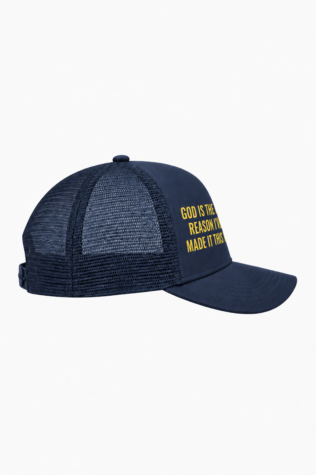 God Is The Only Reason I've Made It This Far Cap – Christian Trucker Cap by SentByHeaven, image 3