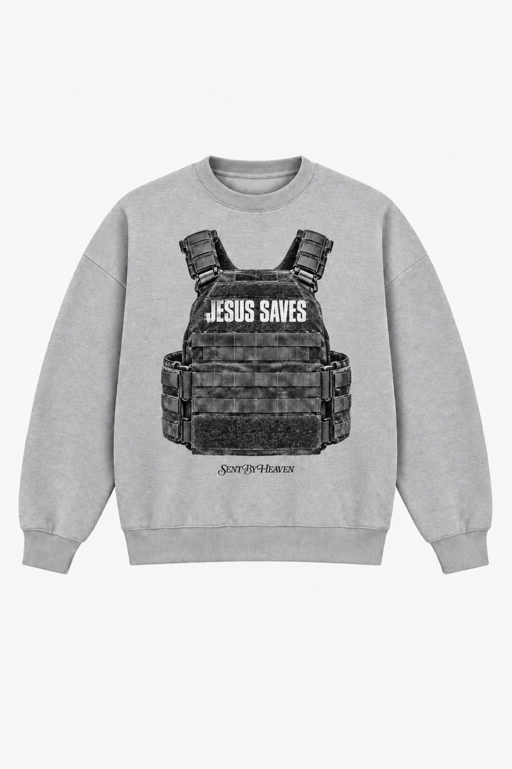 Jesus Saves Sweatshirt – Christliches Sweatshirt von SentByHeaven, Bild 1