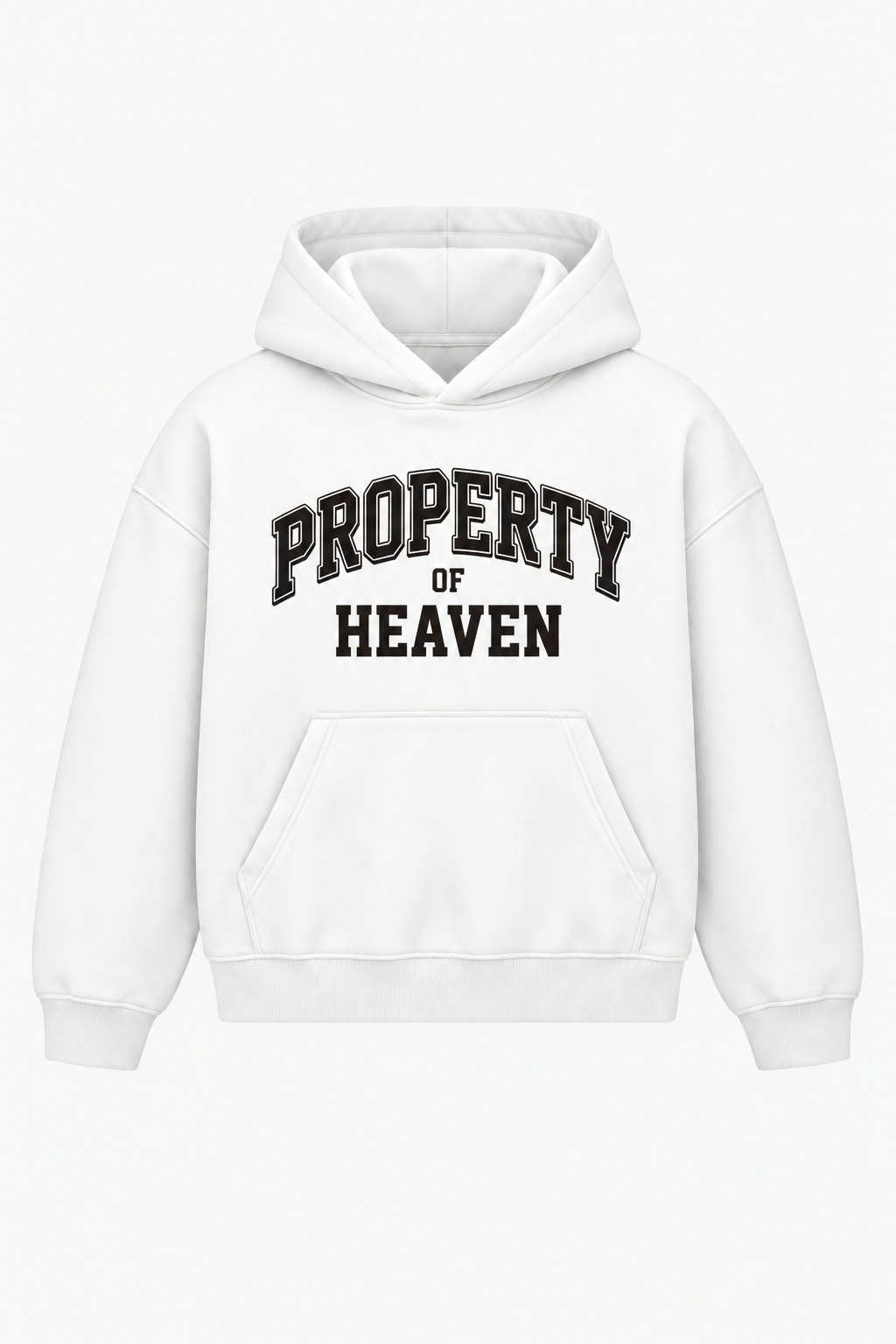 Property of Heaven Heavyweight Hoodie – Christian Hoodie by SentByHeaven, image 1