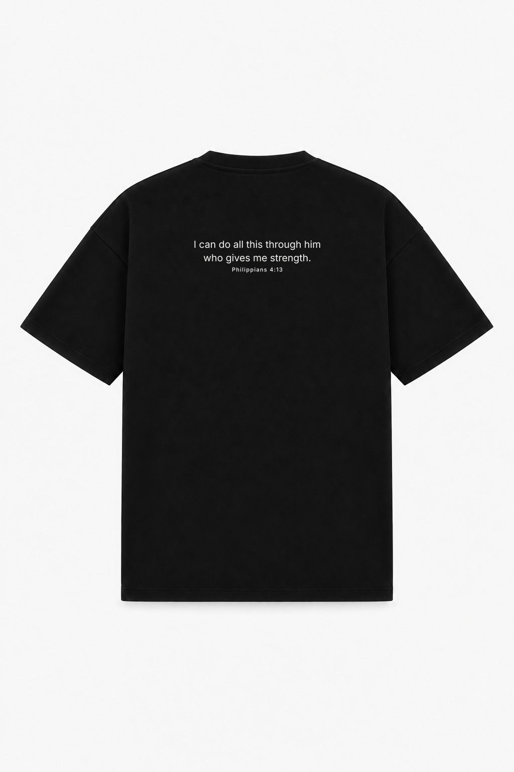 PHILIPPIANS 4:13 TEE black – back print