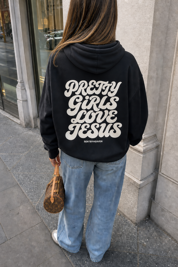 Pretty Girls Love Jesus Heavyweight Hoodie
