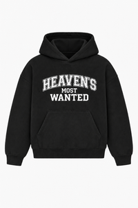 Heaven's Most Wanted Heavyweight Hoodie – Christian Hoodie by SentByHeaven, image 3