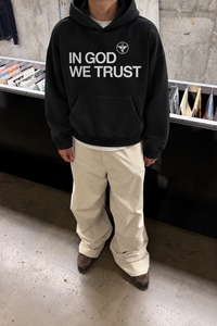 In God we trust Heavyweight Hoodie – Christian Hoodie by SentByHeaven, image 1