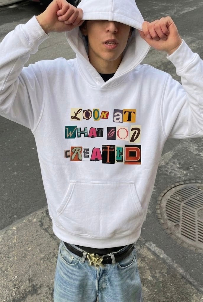 Look at what God created Heavyweight Hoodie