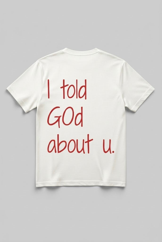 I told God about you – Christliches T-Shirt von SentByHeaven (Bild 4)