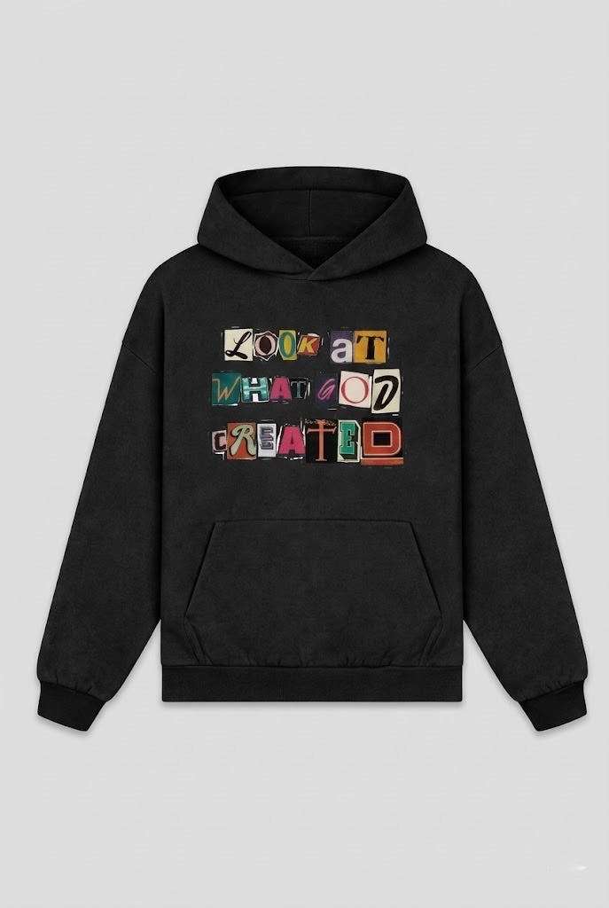 Look at what God created Heavyweight Hoodie