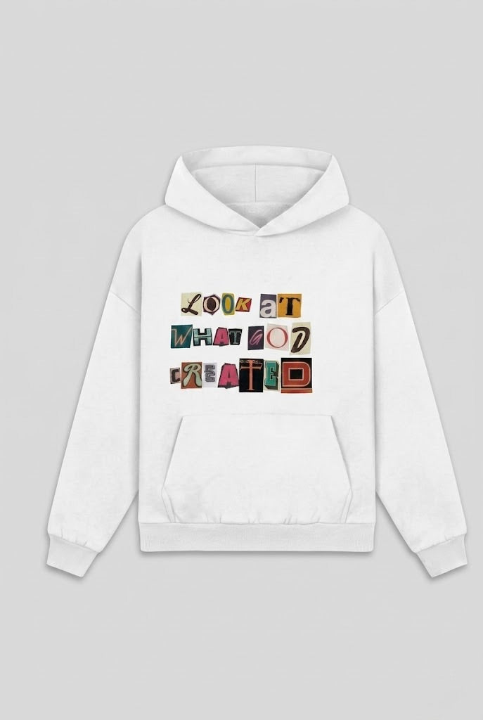 Look at what God created Heavyweight Hoodie