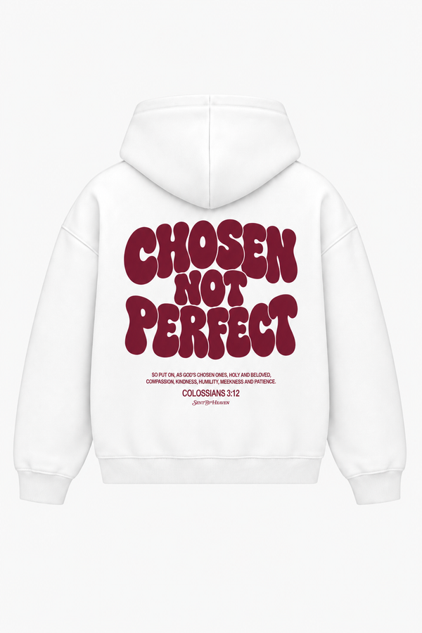 Chosen not perfect Heavyweight Hoodie – Hover