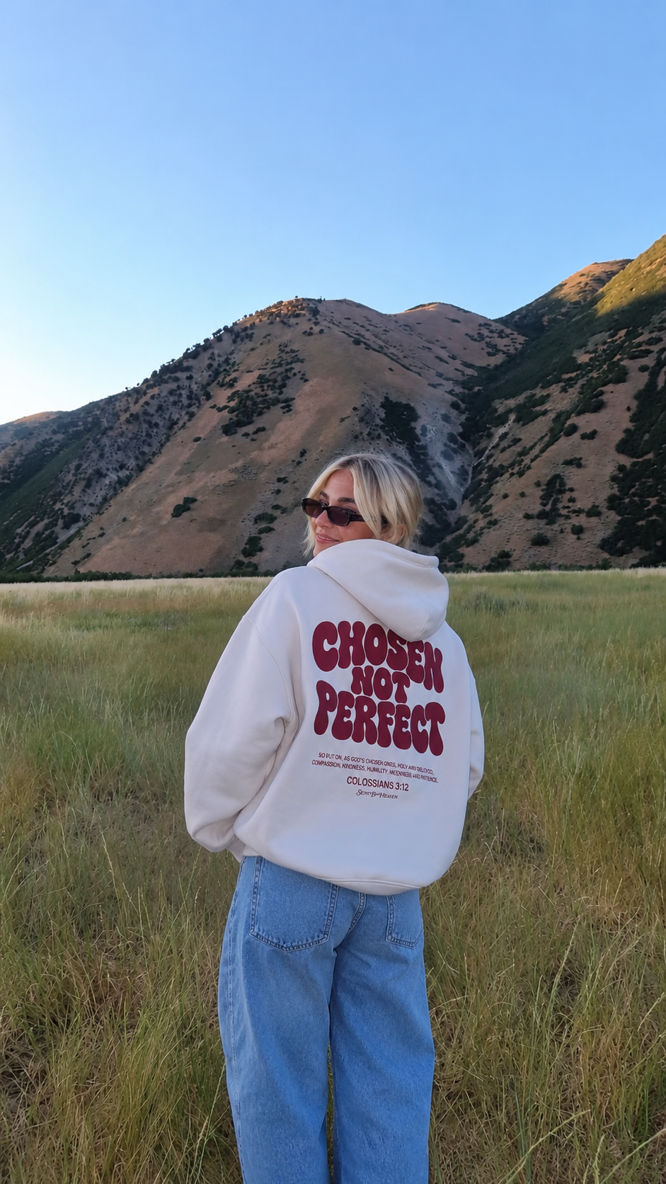 Chosen not perfect Heavyweight Hoodie