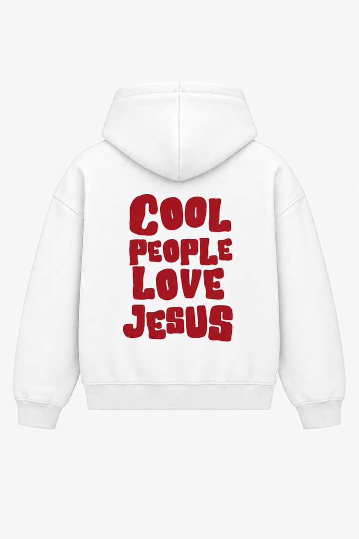 COOL PEOPLE LOVE JESUS HEAVYWEIGHT HOODIE