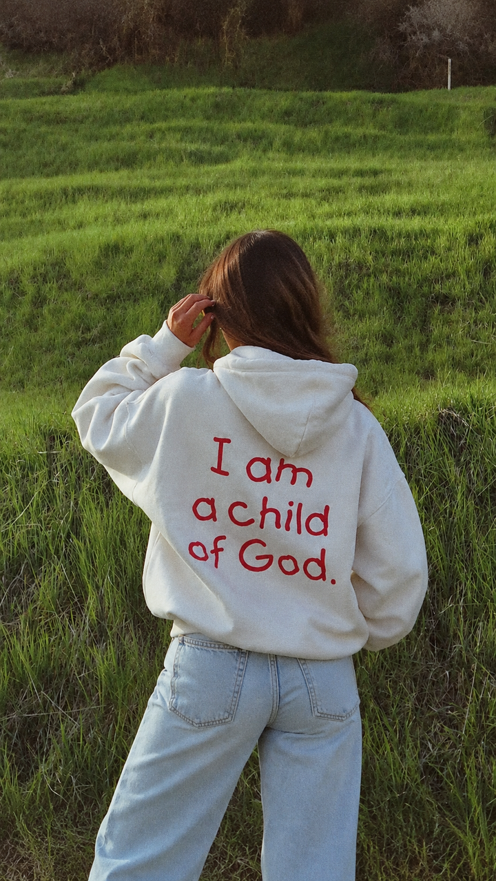 I AM A CHILD OF GOD HEAVYWEIGHT HOODIE