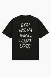 God Has My Back I Can't Lose Tee – Christian T-Shirt by SentByHeaven, image 1