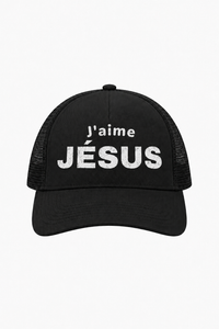 J'aime Jésus Cap – Christian Trucker Cap by SentByHeaven, image 2