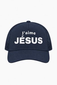 J'aime Jésus Cap – Christian Trucker Cap by SentByHeaven, image 4