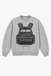 Jesus Saves Sweatshirt – Christliches Sweatshirt von SentByHeaven, Bild 1