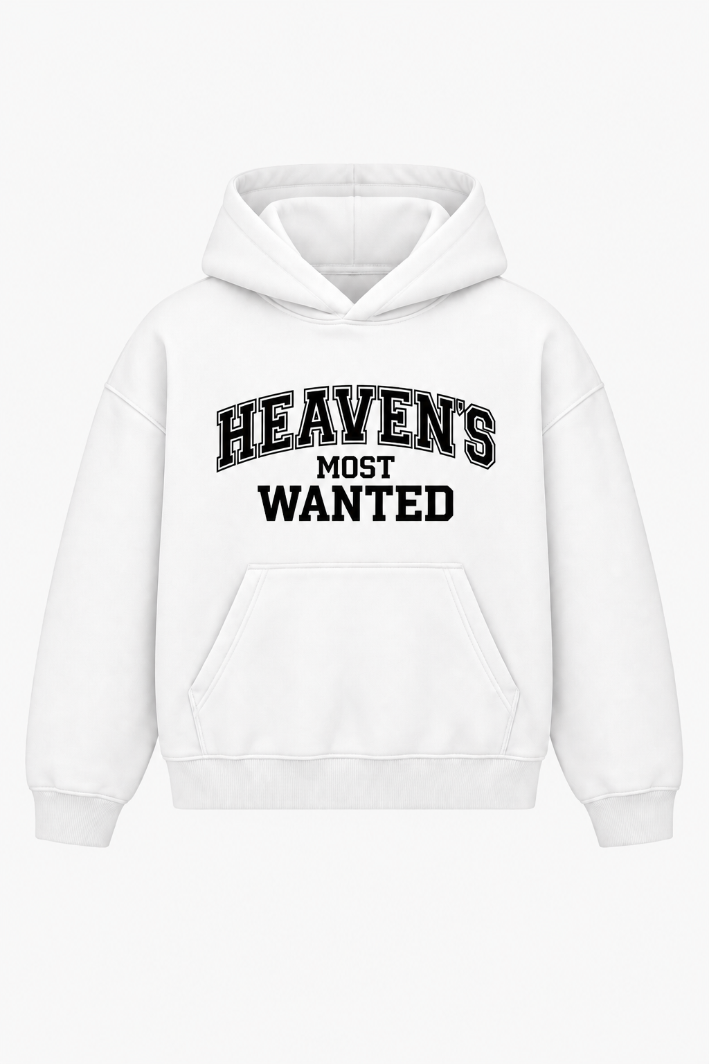 Heaven's Most Wanted Heavyweight Hoodie – Christian Hoodie by SentByHeaven, image 1