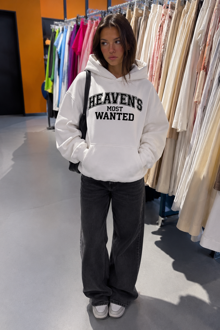 Heaven's Most Wanted Heavyweight Hoodie – Christian Hoodie by SentByHeaven, image 2
