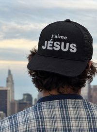 J'aime Jésus Cap – Christian Trucker Cap by SentByHeaven, image 1