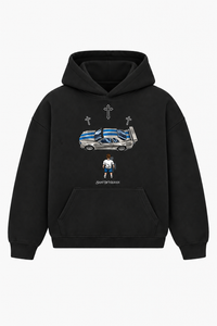 Faith and Speed Heavyweight Hoodie – Christian Hoodie by SentByHeaven, image 1