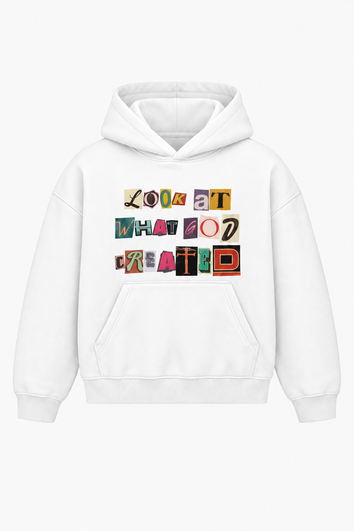 Look at what God created Heavyweight Hoodie – Christian Hoodie by SentByHeaven, image 1