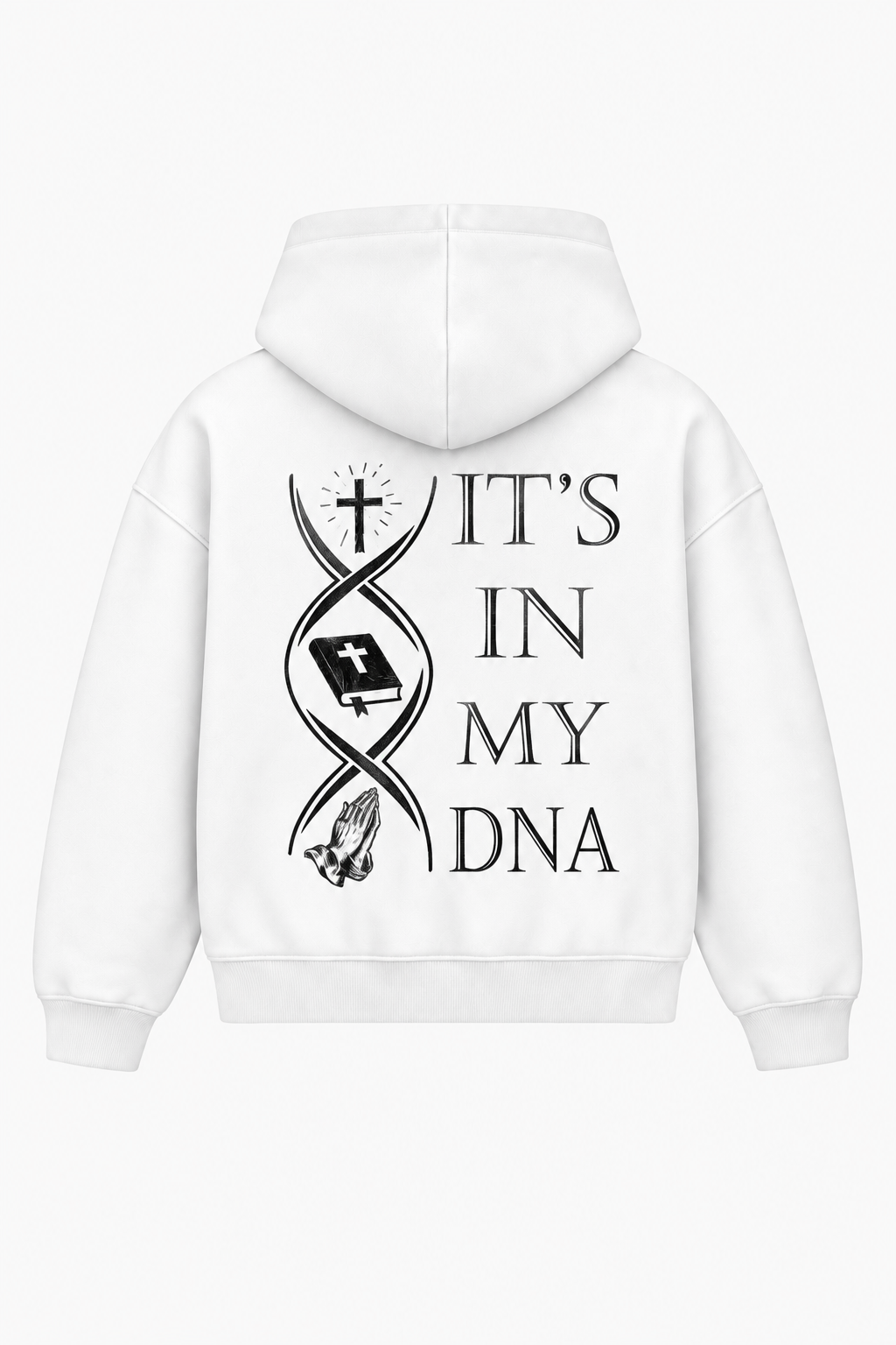 IT’S IN MY DNA Heavyweight Hoodie – Christian Hoodie by SentByHeaven, image 3