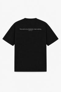 PSALM 23:1 TEE black – back print