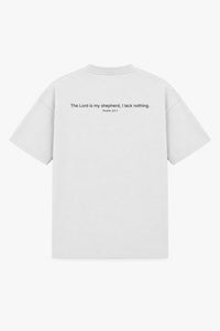 PSALM 23:1 TEE white – back print