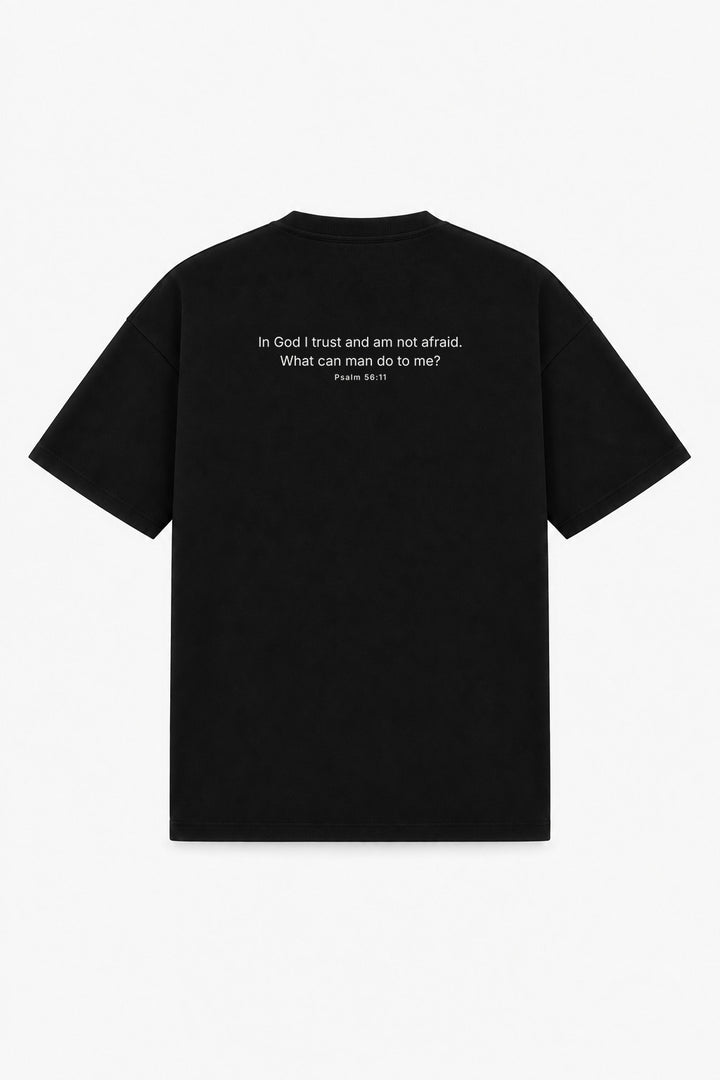 PSALM 56:11 TEE black – back print