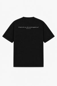 ROMANS 8:31 TEE black – back print