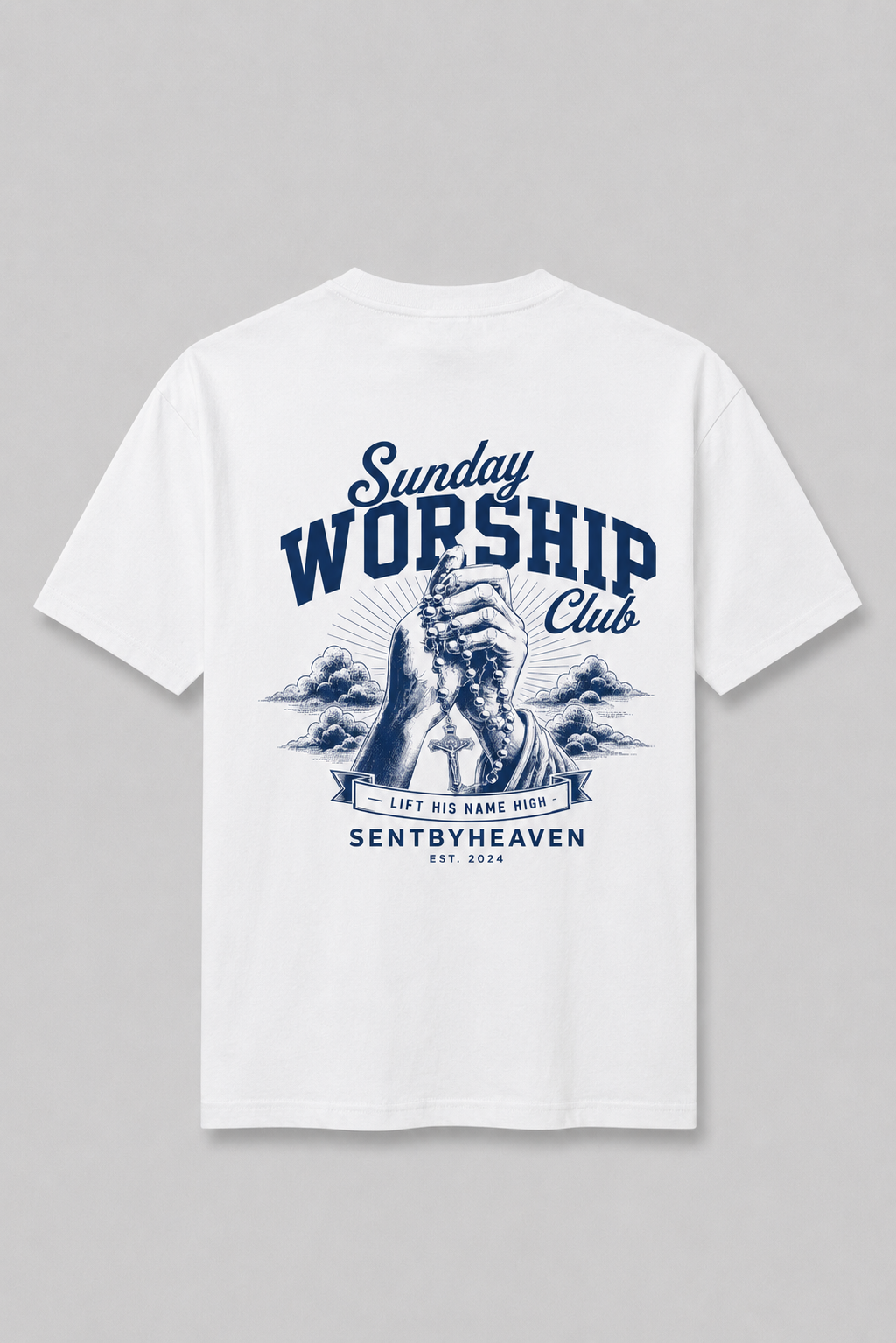 Sunday Worship Club Lift his name high Shirt