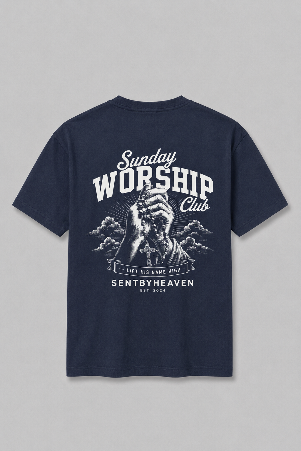 Sunday Worship Club Lift his name high Shirt