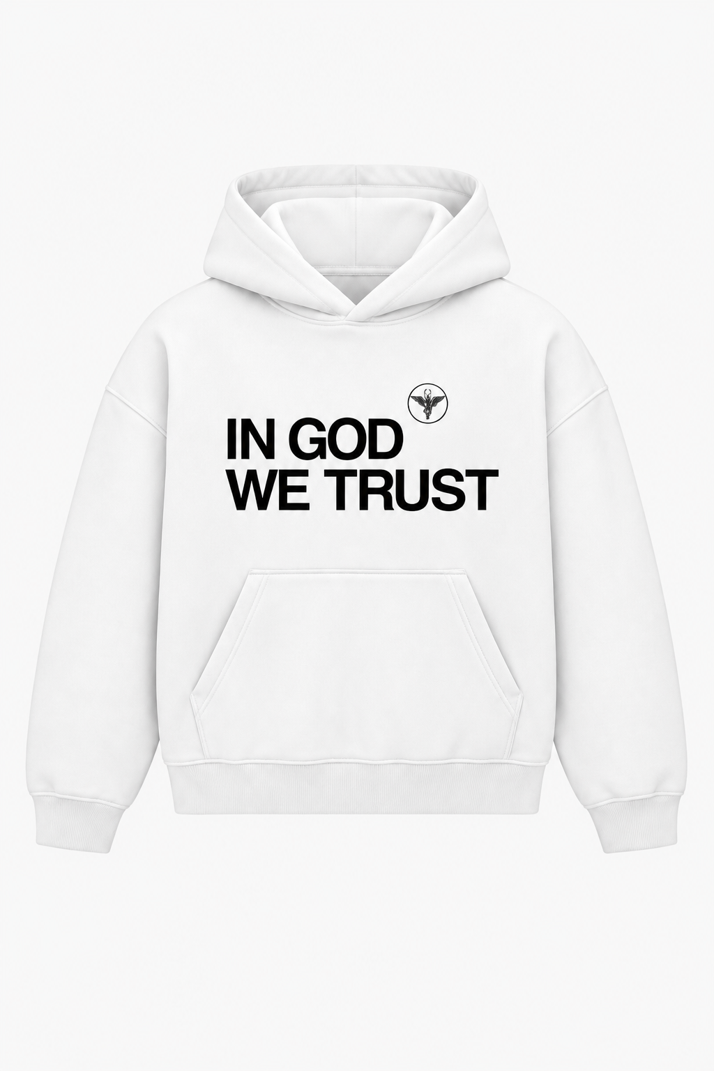 In God we trust Heavyweight Hoodie – Christian Hoodie by SentByHeaven, image 3