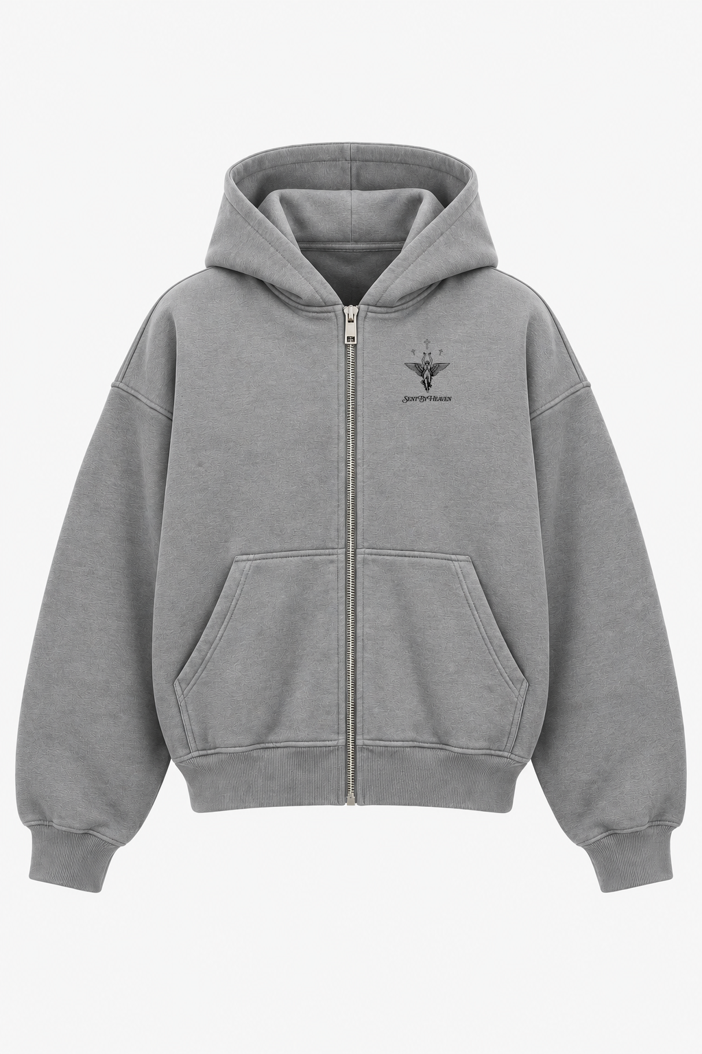 Angel Eye Zipper – Christian Zip Hoodie by SentByHeaven, image 6